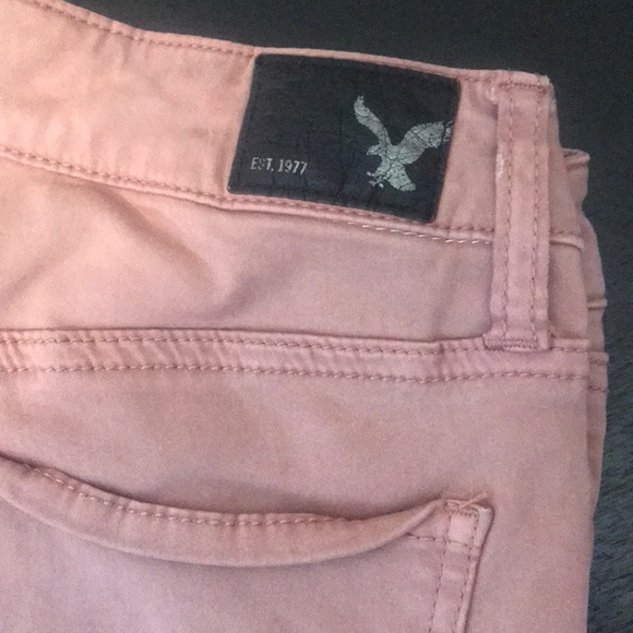 American Eagle Super Stretch Rose Pink Jeggings - Picture 2 of 6